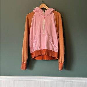 Aerie Offline Pink Textured Hoodie
